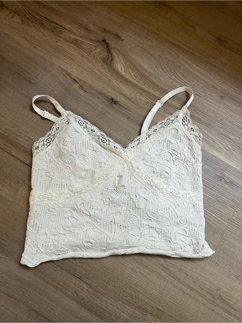 BDG Cream Lace Cami Top